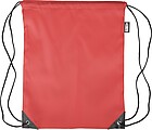 rPET polyester (210D) drawstring backpack, red