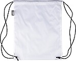 rPET polyester (210D) drawstring backpack, white