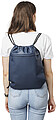 rPET polyester (600D) drawstring backpack Auri, blue