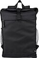 rPET polyester (600D) roll-top backpack Yani, black