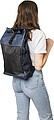 rPET polyester (600D) roll-top backpack Yani, blue