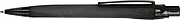 Rubberized ball pen, black