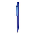 Rubberized ball pen, blue