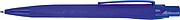 Rubberized ball pen, blue