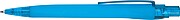 Rubberized ball pen, light blue