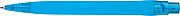 Rubberized ball pen, light blue