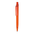 Rubberized ball pen, orange