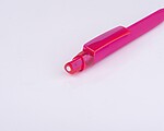 Rubberized ball pen, pink