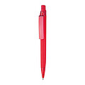 Rubberized ball pen, red