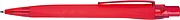 Rubberized ball pen, red