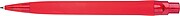 Rubberized ball pen, red
