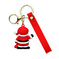 Santa keyring bag charm