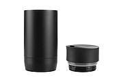 SCHWARZWOLF ADRASAN Double-walled thermo mug, black