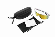 SCHWARZWOLF BARWON Sports polarized glasses, white