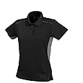 SCHWARZWOLF PALISADE polo shirt, WOMEN black/grey S