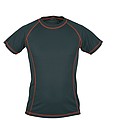 SCHWARZWOLF PASSAT MEN functional T-shirt, red seams, S