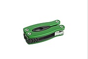 SCHWARZWOLF PONY NEW 3-in-1 mini multitool, green