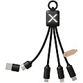 SCX.design C13 20W 5-in-1 charging cable, solid black