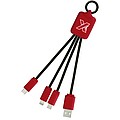 SCX.design C15 quatro light-up cable, mid red