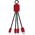 SCX.design C15 quatro light-up cable, mid red