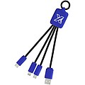 SCX.design C15 quatro light-up cable, reflex blue