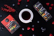 set of roasted teas - forest blend, sea buckthorn, aloe vera with kiwi