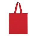 Shopper made of cotton twill, red