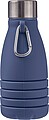 Silicone foldable drinking bottle 550 ml Erin, blue