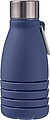 Silicone foldable drinking bottle 550 ml Erin, blue