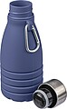 Silicone foldable drinking bottle 550 ml Erin, blue