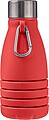 Silicone foldable drinking bottle 550 ml Erin, red