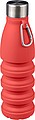 Silicone foldable drinking bottle 550 ml Erin, red