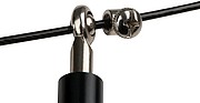 Skipping rope with metal handl