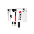 SKROSS World Travel Adapter MUV 2-pole with USB A and C, white