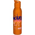 Sky 650 ml RCS recycled single wall stainless steel water bottle, orange