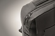 Slim backpack in 600D RPET polyester and 210D lining