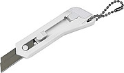 Small hobby knife with keychain. The length of the blade is 4 cm (width: 1,1 cm).
