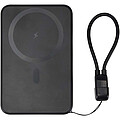 SMART 5000 mAh recycled plastic magnetic power bank with lanyard