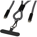 SMART 65W RPET charging cable with lanyard