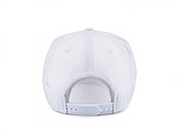 Snap mesh cap, white