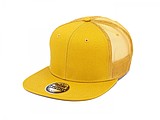 Snap mesh cap, yellow