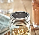 Solar mason jar outdoor lamp