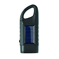 Solar torch with dynamo crank