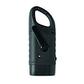 Solar torch with dynamo crank