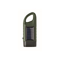 Solar torch with dynamo crank