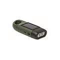 Solar torch with dynamo crank