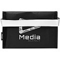 Spectrum 6-can recycled non-woven cooler bag 4L, solid black