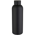 Spring 750 ml RCS recycled single wall stainless steel water bottle, black
