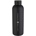 Spring 750 ml RCS recycled single wall stainless steel water bottle, black