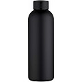 Spring 750 ml RCS recycled single wall stainless steel water bottle, black